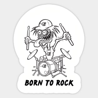 Born To Rock Sticker